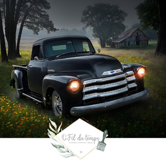 ヴィンテージトラックインメドウズアンドバーンデクーペ紙 薄葉紙