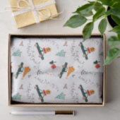 ヴィンテージトラックウィンターグリーンパインツリークリスマス 薄葉紙 (ギフト)