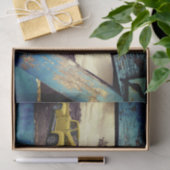 ヴィンテージトラックギフトティッシュペーパー 薄葉紙 (ギフト)