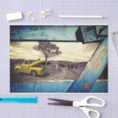 ヴィンテージトラックギフトティッシュペーパー 薄葉紙 (クラフト)