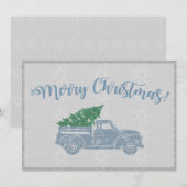 ヴィンテージトラッククリスマスカード シーズンカード (正面/裏面)