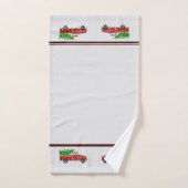 ヴィンテージトラッククリスマスタオルセット バスタオルセット (ハンドタオル)