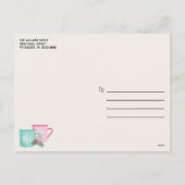 ヴィンテージトラッククリスマスハガキ素朴ウッド シーズンポストカード (裏面)