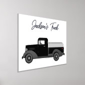 ヴィンテージトラックスケッチフォイル文字プリントポスター 箔ポスター (レイダウン)