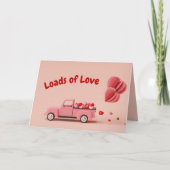 ヴィンテージトラックバレンタインデー カード (正面)