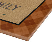 ヴィンテージトラックパンプキンパッチファーム素朴秋プレイド カッティングボード (角)