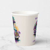 ヴィンテージトラックマルディグラお祝い 紙コップ (右)