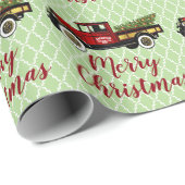 ヴィンテージトラックユークリスマスツリーファーム ラッピングペーパー (ロールコーナー)