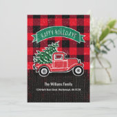 ヴィンテージトラックレッドバッファロープレイドホリデイムービング 案内状 (スタンド正面)