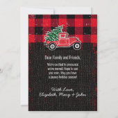 ヴィンテージトラックレッドバッファロープレイドホリデイムービング 案内状 (裏面)