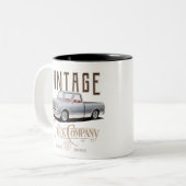 ヴィンテージトラック会社 ツートーンマグカップ (正面左)