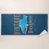 ヴィンテージトラック会社 ビーチタオル (正面)