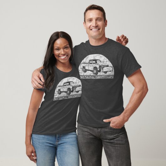 ヴィンテージトラック引っ張りヴィンテージレトロ4x4トラック tシャツ (ユニセックス)