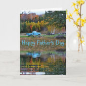 ヴィンテージトラック父の日札 カード (黄色い花)