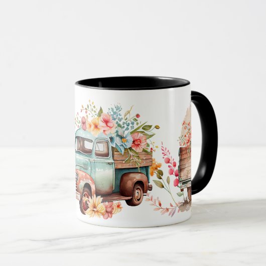 ヴィンテージトラック秋花 マグカップ (正面右)