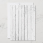 ヴィンテージトラック素朴ウッドボー結婚式招待状 招待状 (裏面)