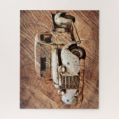 ヴィンテージトラック素朴ウッド ジグソーパズル (縦)