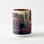 ヴィンテージトラック素朴atガソリンスタンド マグカップ (中央)