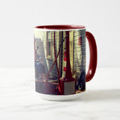 ヴィンテージトラック素朴atガソリンスタンド マグカップ (正面右)