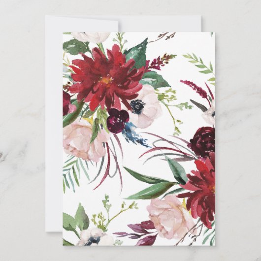 ヴィンテージトラック結婚ブルゴーニュ セーブザデート (裏面)