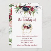 ヴィンテージトラック結婚ブルゴーニュ セーブザデート (正面/裏面)