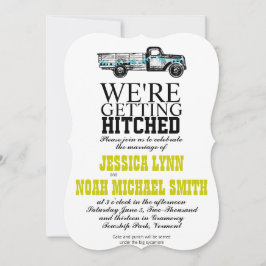 ヴィンテージトラック結婚式招待状 招待状