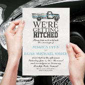 ヴィンテージトラック結婚式招待状 招待状