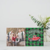 ヴィンテージトラック緑のバッファロープレイド写真 シーズンカード (スタンド正面)