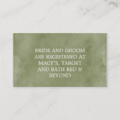 ヴィンテージトラック車ひまわり結婚の名刺 名刺 (裏面)