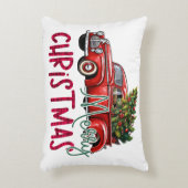 ヴィンテージトラック（クリスマスツリー） アクセントクッション (正面(垂直))