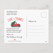 ヴィンテージトラック グリーンバッファロープレイド ありがとう シーズンポストカード (裏面)