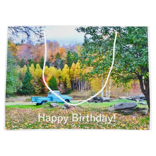 ヴィンテージトラック ラージペーパーバッグ (正面)