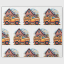 ヴィンテージトラック&狩り犬の秋，秋，