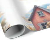 ヴィンテージトラック&狩り犬の秋,秋, ラッピングペーパー (ロールコーナー)