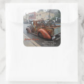 ヴィンテージトラック&自転車/ジェロームAZ封筒用シール スクエアシール (バッグ)