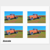 ヴィンテージトラック 長方形シール (シート)