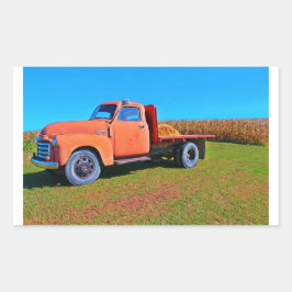 ヴィンテージトラック 長方形シール