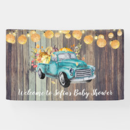 ヴィンテージトラッ素朴クバーンウッドオータムウェルカム 横断幕