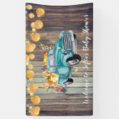 ヴィンテージトラッ素朴クバーンウッドオータムウェルカム 横断幕 (縦)