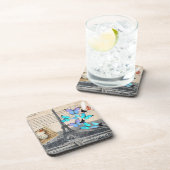 ヴィンテージトラベフランスのルバタフライパリエッフェルタワー コースター (右側)