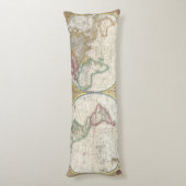 ヴィンテージトラベラーワールドマップ ボディピロー (裏面 (縦))