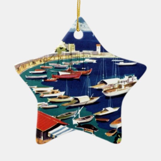 ヴィンテージトラベルアテネギリシャ セラミックオーナメント (正面)