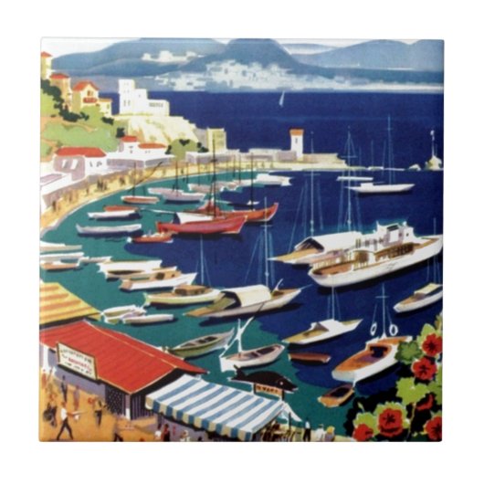 ヴィンテージトラベルアテネギリシャ タイル (正面)