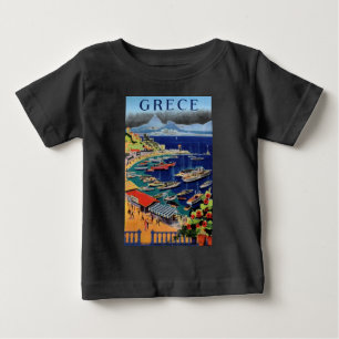 ヴィンテージトラベルアテネギリシャ ベビーTシャツ