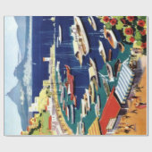 ヴィンテージトラベルアテネギリシャ ラッピングペーパー (フラット)