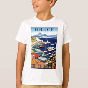 ヴィンテージトラベルアテネギリシャ Tシャツ