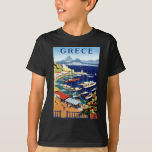 ヴィンテージトラベルアテネギリシャ Tシャツ