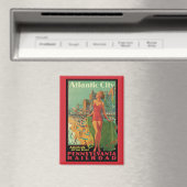 ヴィンテージトラベルアトランティックシティリゾートビーチブロンド マグネット (インサイチュ (食洗機))