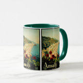 ヴィンテージトラベルアマルフィイタリアンコーストビーチ マグカップ (正面右)