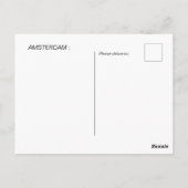 ヴィンテージトラベルアムステルダムホランドオランダレトロ ポストカード (裏面)